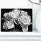 Designart - Bunch of Roses Black and White - Floral Art Canvas Print